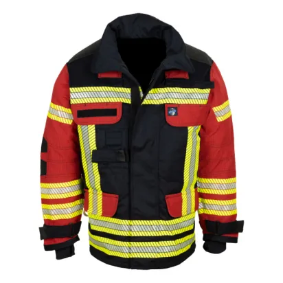 Einsatzjacke TECHNO EXTREME, schwarzblau/rot Matrix, Reflex segmentiert