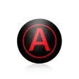 Aufkleber Buchstabe A