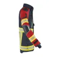 Einsatzjacke X-Pro Dynamic, dunkelblau/rot, Rückenschild FEUERWEHR silber reflektierend