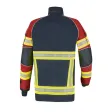 Einsatzjacke X-Pro Dynamic, dunkelblau/rot, Rückenschild FEUERWEHR leuchtgelb