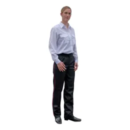 Uniformhose BÜTTNER, schwarz mit Biese