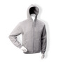 Kapuzen-Sweatshirt, grau, mit durchgehendem Reißverschluss